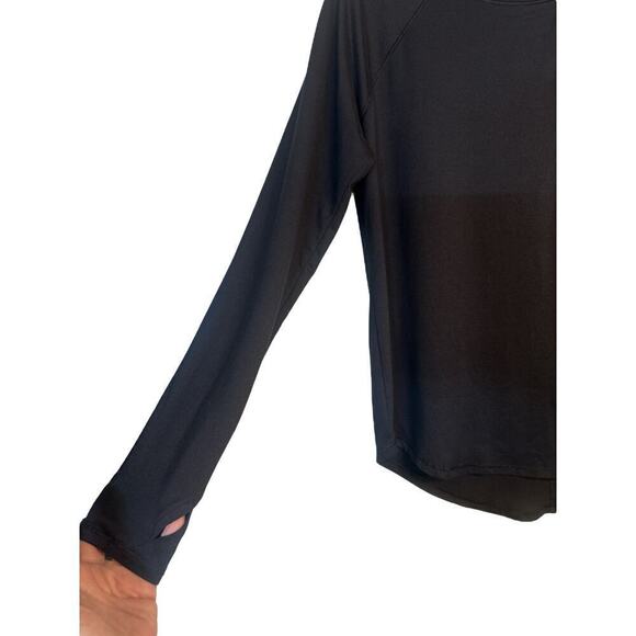 All in Motion Women's Long Sleeve UPF50+ Sun Protection Golf Shirt Size L Black - Picture 2 of 6